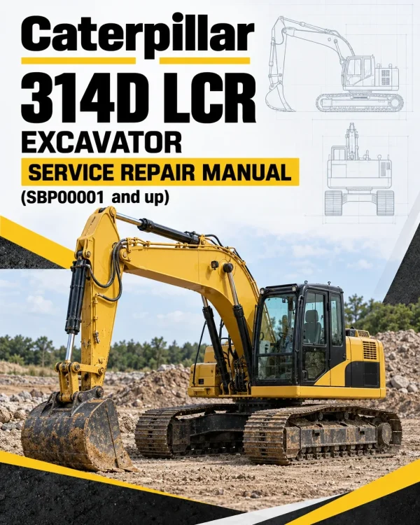 Caterpillar CAT 314D LCR Excavator Service Repair Manual (SBP00001 and up)