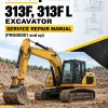 Caterpillar CAT 313F, 313F L Excavator Service Repair Manual (PRG00001 and up) Caterpillar CAT 313F, 313F L Excavator Service Repair Manual (PRG00001 and up)