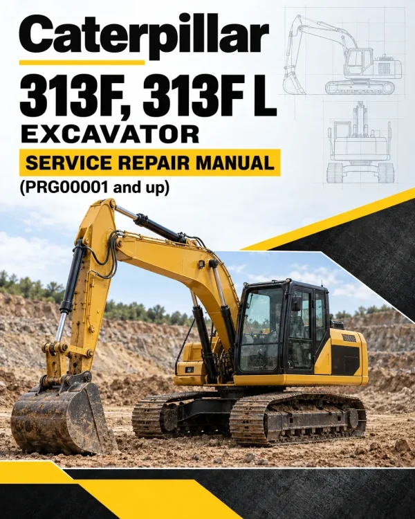 Caterpillar CAT 313F, 313F L Excavator Service Repair Manual (PRG00001 and up) Caterpillar CAT 313F, 313F L Excavator Service Repair Manual (PRG00001 and up)