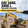 Caterpillar CAT 345C, 345C L Hydraulic Excavator Service Repair Manual (GCL00001 and up)