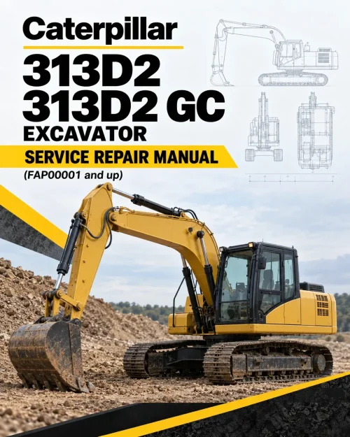 Caterpillar CAT 313D2, 313D2 GC Excavator Service Repair Manual (FAP00001 and up) Caterpillar CAT 313D2, 313D2 GC Excavator Service Repair Manual (FAP00001 and up)