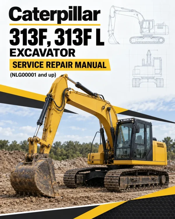 Caterpillar CAT 313F, 313F L Excavator Service Repair Manual (NLG00001 and up)