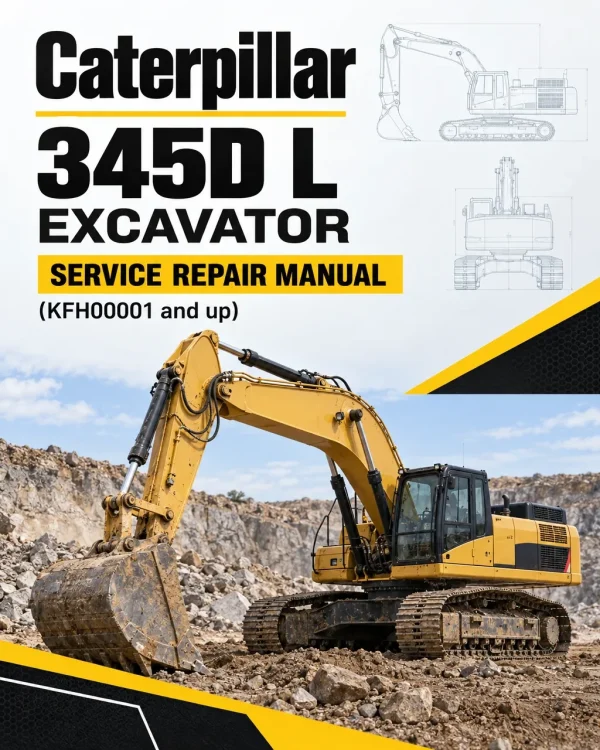 Caterpillar CAT 345D L Excavator Service Repair Manual (KFH00001 and up)