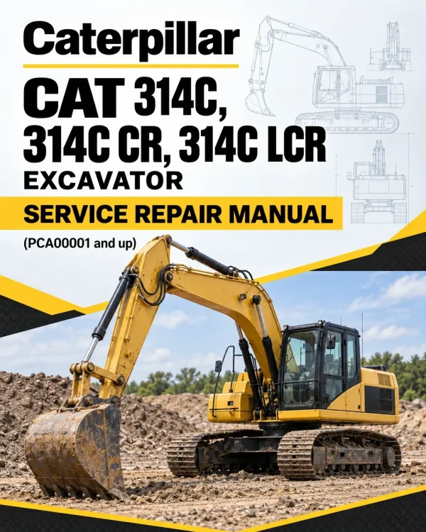 Caterpillar CAT 314C, 314C CR, 314C LCR Excavator Service Repair Manual (PCA00001 and up) Caterpillar CAT 314C, 314C CR, 314C LCR Excavator Service Repair Manual (PCA00001 and up)