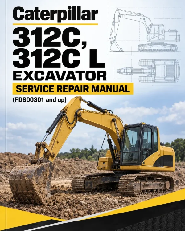 Caterpillar CAT 312C, 312C L Excavator Service Repair Manual (FDS00301 and up) Caterpillar CAT 312C, 312C L Excavator Service Repair Manual (FDS00301 and up)