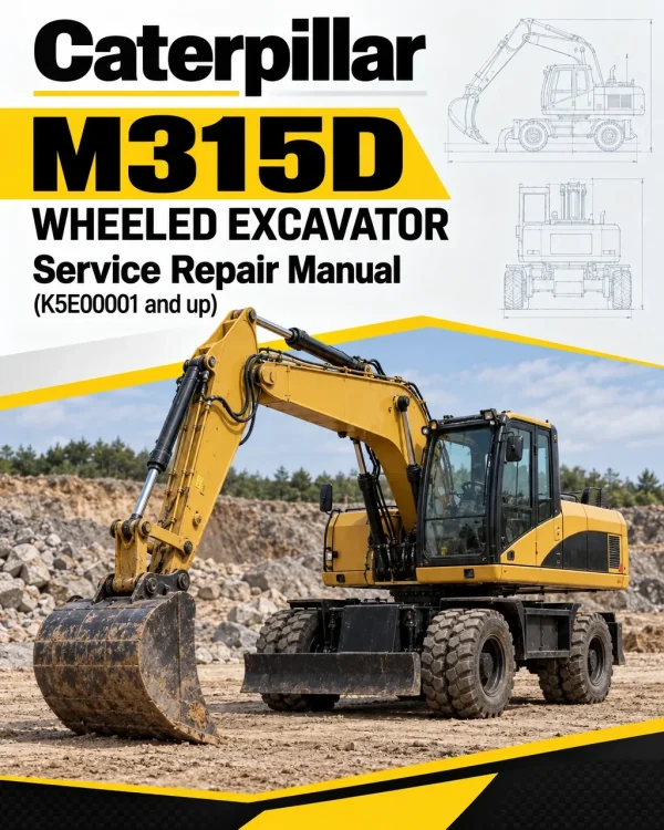 Caterpillar CAT M315D Wheeled Excavator Service Repair Manual (K5E00001 and up) Caterpillar CAT M315D Wheeled Excavator Service Repair Manual (K5E00001 and up)