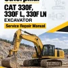 Caterpillar CAT 330F, 330F L, 330F LN Excavator Service Repair Manual (JHF00001 and up)