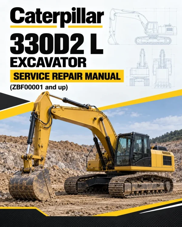 Caterpillar CAT 330D2 L Excavator Service Repair Manual (ZBF00001 and up)