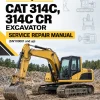 Caterpillar CAT 314C, 314C CR Excavator Service Repair Manual (SNY00001 and up)