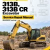 Caterpillar CAT 313B, 313B CR Excavator Service Repair Manual (BAS00001 and up)