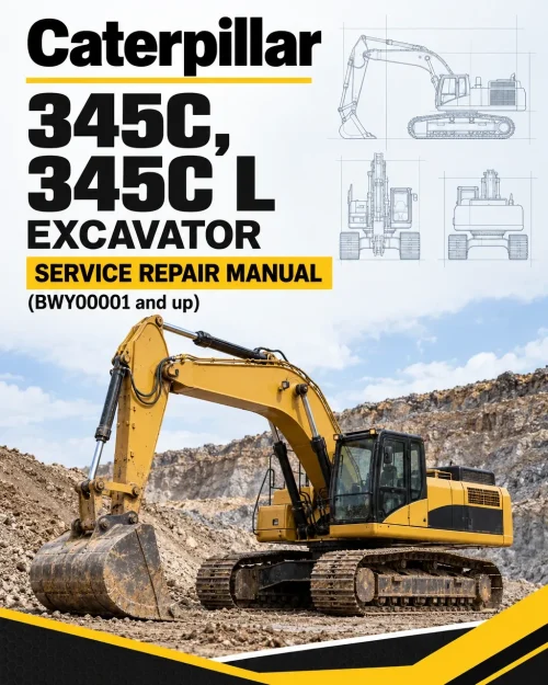Caterpillar CAT 345C, 345C L Excavator Service Repair Manual (BWY00001 and up) Caterpillar CAT 345C, 345C L Excavator Service Repair Manual (BWY00001 and up)