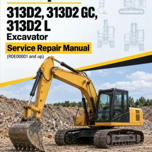 Caterpillar CAT 313D2, 313D2 GC, 313D2 L Excavator Service Repair Manual (RDE00001 and up) Caterpillar CAT 313D2, 313D2 GC, 313D2 L Excavator Service Repair Manual (RDE00001 and up)