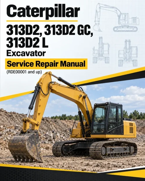 Caterpillar CAT 313D2, 313D2 GC, 313D2 L Excavator Service Repair Manual (RDE00001 and up) Caterpillar CAT 313D2, 313D2 GC, 313D2 L Excavator Service Repair Manual (RDE00001 and up)
