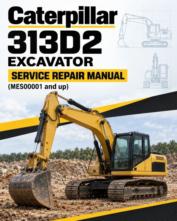 Caterpillar CAT 313D2 Excavator Service Repair Manual (MES00001 and up) Caterpillar CAT 313D2 Excavator Service Repair Manual (MES00001 and up)