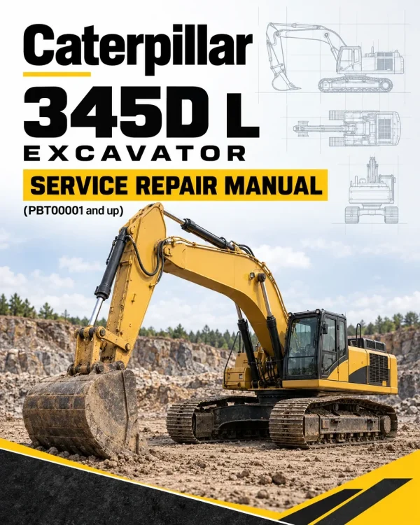Caterpillar CAT 345D L Excavator Service Repair Manual (PBT00001 and up)