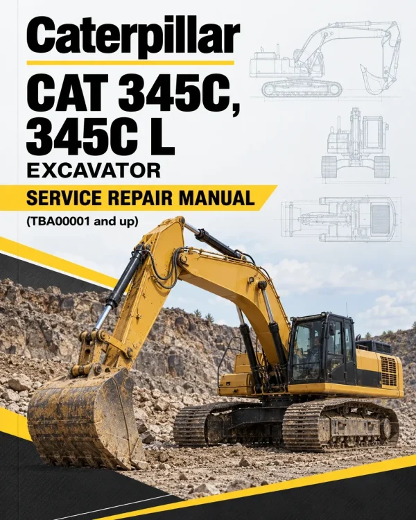 Caterpillar CAT 345C, 345C L Excavator Service Repair Manual (TBA00001 and up) Caterpillar CAT 345C, 345C L Excavator Service Repair Manual (TBA00001 and up)