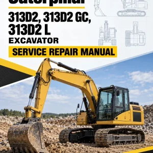 Caterpillar CAT 313D2, 313D2 GC, 313D2 L Excavator Service Repair Manual (FEB00001 and up) Caterpillar CAT 313D2, 313D2 GC, 313D2 L Excavator Service Repair Manual (FEB00001 and up)