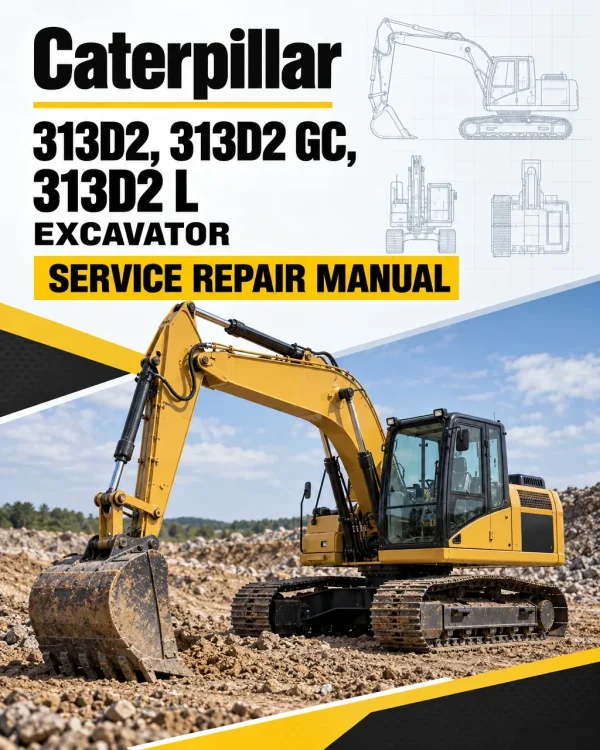 Caterpillar CAT 313D2, 313D2 GC, 313D2 L Excavator Service Repair Manual (FEB00001 and up) Caterpillar CAT 313D2, 313D2 GC, 313D2 L Excavator Service Repair Manual (FEB00001 and up)