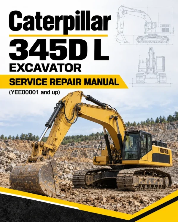 Caterpillar CAT 345D L Excavator Service Repair Manual (YEE00001 and up)