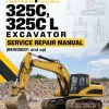Caterpillar CAT 325C, 325C L Excavator Service Repair Manual (BKW00001 and up)