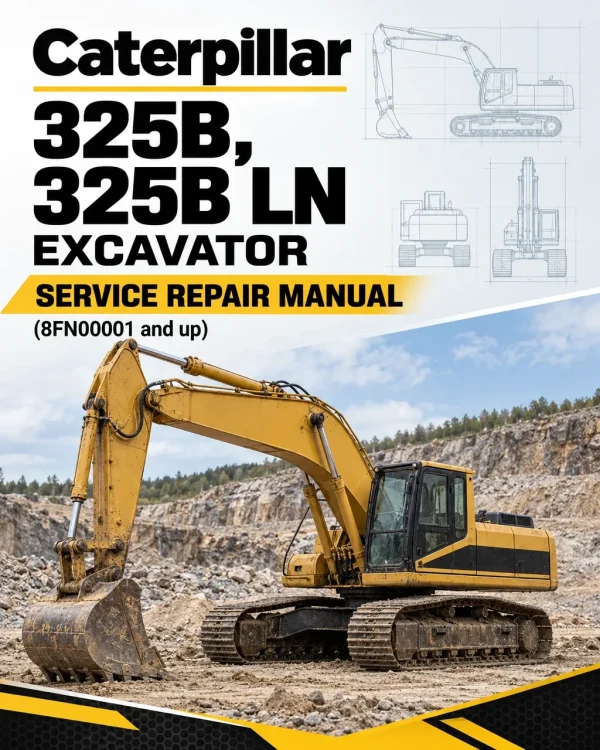 Caterpillar CAT 325B, 325B LN Excavator Service Repair Manual (8FN00001 and up)