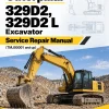 Caterpillar CAT 329D2, 329D2 L Excavator Service Repair Manual (TMJ00001 and up)