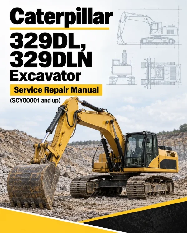 Caterpillar CAT 329DL, 329DLN Excavator Service Repair Manual (SCY00001 and up)