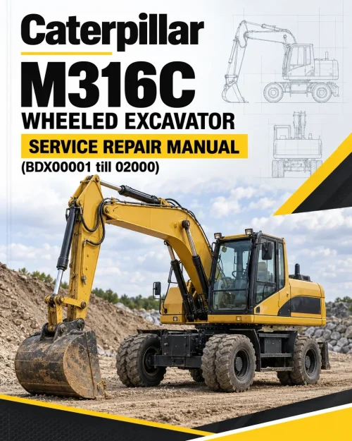 Caterpillar CAT M316C Wheeled Excavator Service Repair Manual (BDX00001 till 02000) Caterpillar CAT M316C Wheeled Excavator Service Repair Manual (BDX00001 till 02000)