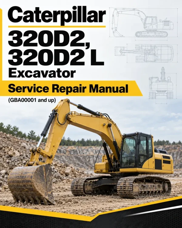 Caterpillar CAT 320D2, 320D2 L Excavator Service Repair Manual (GBA00001 and up) Caterpillar CAT 320D2, 320D2 L Excavator Service Repair Manual (GBA00001 and up)