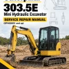 Caterpillar CAT 303.5E Mini Hydraulic Excavator Service Repair Manual (SFH00001 and up)