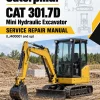 Caterpillar CAT 301.7D Mini Hydraulic Excavator Service Repair Manual (LJ400001 and up)