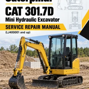 Caterpillar CAT 301.7D Mini Hydraulic Excavator Service Repair Manual (LJ400001 and up)
