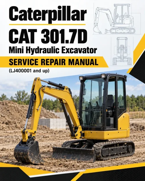 Caterpillar CAT 301.7D Mini Hydraulic Excavator Service Repair Manual (LJ400001 and up)