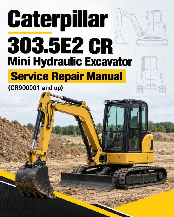 Caterpillar CAT 303.5E2 CR Mini Hydraulic Excavator Service Repair Manual (CR900001 and up) Caterpillar CAT 303.5E2 CR Mini Hydraulic Excavator Service Repair Manual (CR900001 and up)