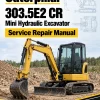 Caterpillar CAT 303.5E2 CR Mini Hydraulic Excavator Service Repair Manual (AC500001 and up)