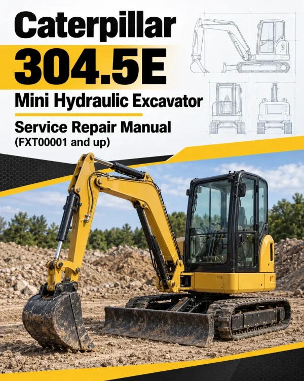 Caterpillar CAT 304.5E Mini Hydraulic Excavator Service Repair Manual (FXT00001 and up) Caterpillar CAT 304.5E Mini Hydraulic Excavator Service Repair Manual (FXT00001 and up)