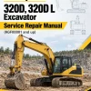Caterpillar CAT 320D, 320D L Excavator Service Repair Manual (KGF00001 and up)