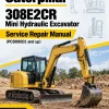 Caterpillar CAT 308E2CR Mini Hydraulic Excavator Service Repair Manual (PC800001 and up)