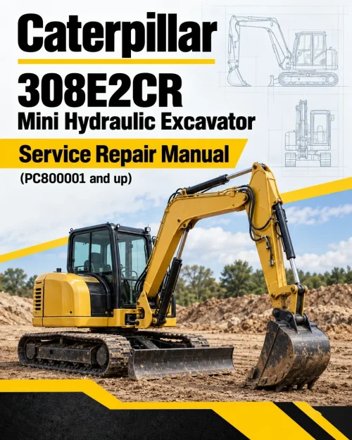 Caterpillar CAT 308E2CR Mini Hydraulic Excavator Service Repair Manual (PC800001 and up) Caterpillar CAT 308E2CR Mini Hydraulic Excavator Service Repair Manual (PC800001 and up)