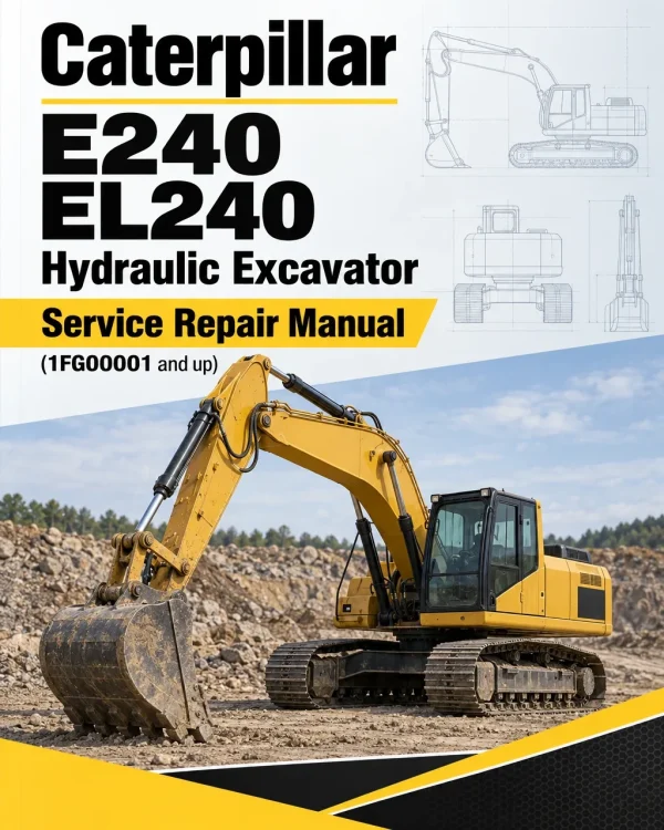 Caterpillar CAT E240 EL240 Hydraulic Excavator Service Repair Manual (1FG00001 and up)