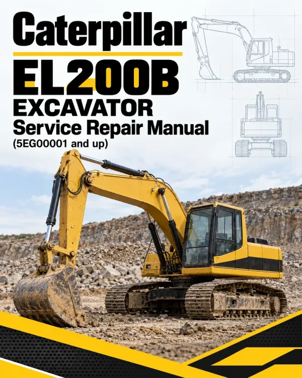 Caterpillar CAT EL200B Excavator Service Repair Manual (5EG00001 and up) Caterpillar CAT EL200B Excavator Service Repair Manual (5EG00001 and up)