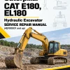 Caterpillar CAT E180, EL180 Hydraulic Excavator Service Repair Manual (4EF00001 and up)