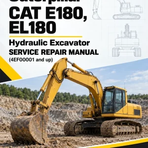 Caterpillar CAT E180, EL180 Hydraulic Excavator Service Repair Manual (4EF00001 and up) Caterpillar CAT E180, EL180 Hydraulic Excavator Service Repair Manual (4EF00001 and up)