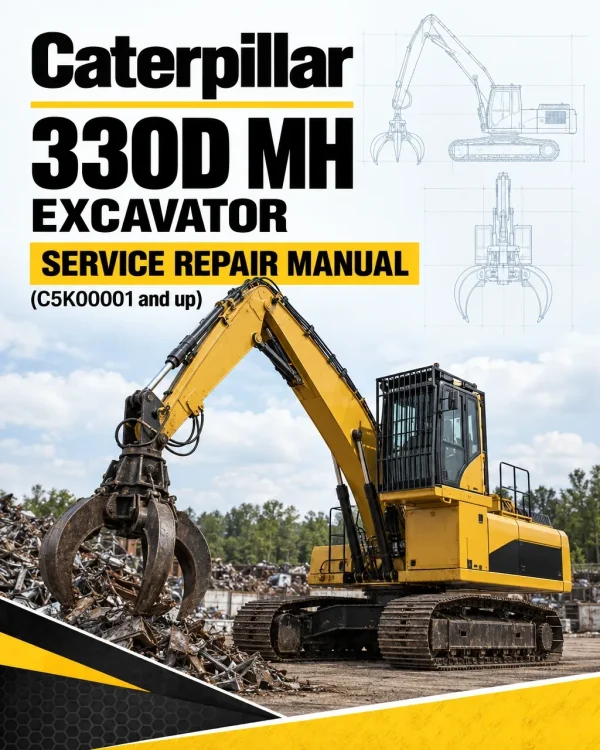 Caterpillar CAT 330D MH Excavator Service Repair Manual (C5K00001 and up)