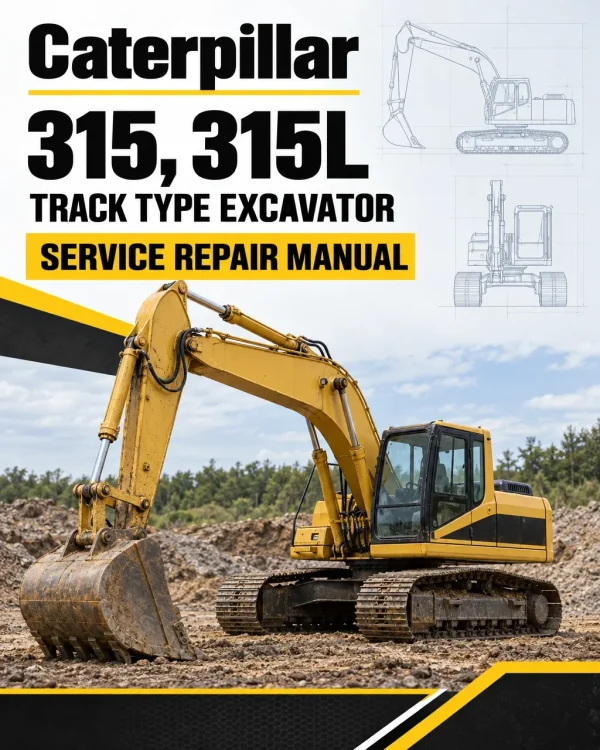 Caterpillar CAT 315, 315L Track Type Excavator Service Repair Manual (4YM00001 and up)