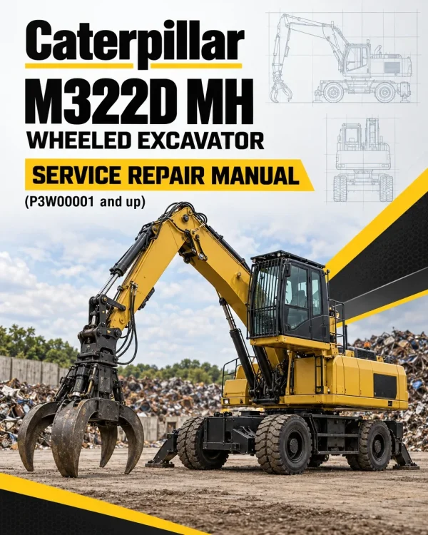 Caterpillar CAT M322D MH Wheeled Excavator Service Repair Manual (P3W00001 and up) Caterpillar CAT M322D MH Wheeled Excavator Service Repair Manual (P3W00001 and up)