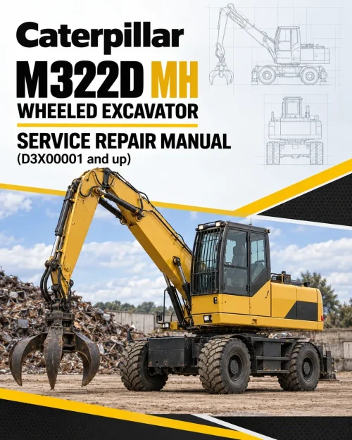 Caterpillar CAT M322D MH Wheeled Excavator Service Repair Manual (D3X00001 and up) Caterpillar CAT M322D MH Wheeled Excavator Service Repair Manual (D3X00001 and up)