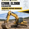 Caterpillar CAT E200B, EL200B Excavator Service Repair Manual (6KF00001 and up) Caterpillar CAT E200B, EL200B Excavator Service Repair Manual (6KF00001 and up)