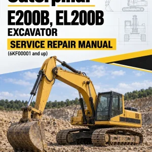 Caterpillar CAT E200B, EL200B Excavator Service Repair Manual (6KF00001 and up) Caterpillar CAT E200B, EL200B Excavator Service Repair Manual (6KF00001 and up)