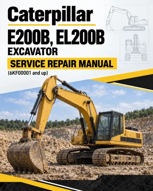 Caterpillar CAT E200B, EL200B Excavator Service Repair Manual (6KF00001 and up) Caterpillar CAT E200B, EL200B Excavator Service Repair Manual (6KF00001 and up)